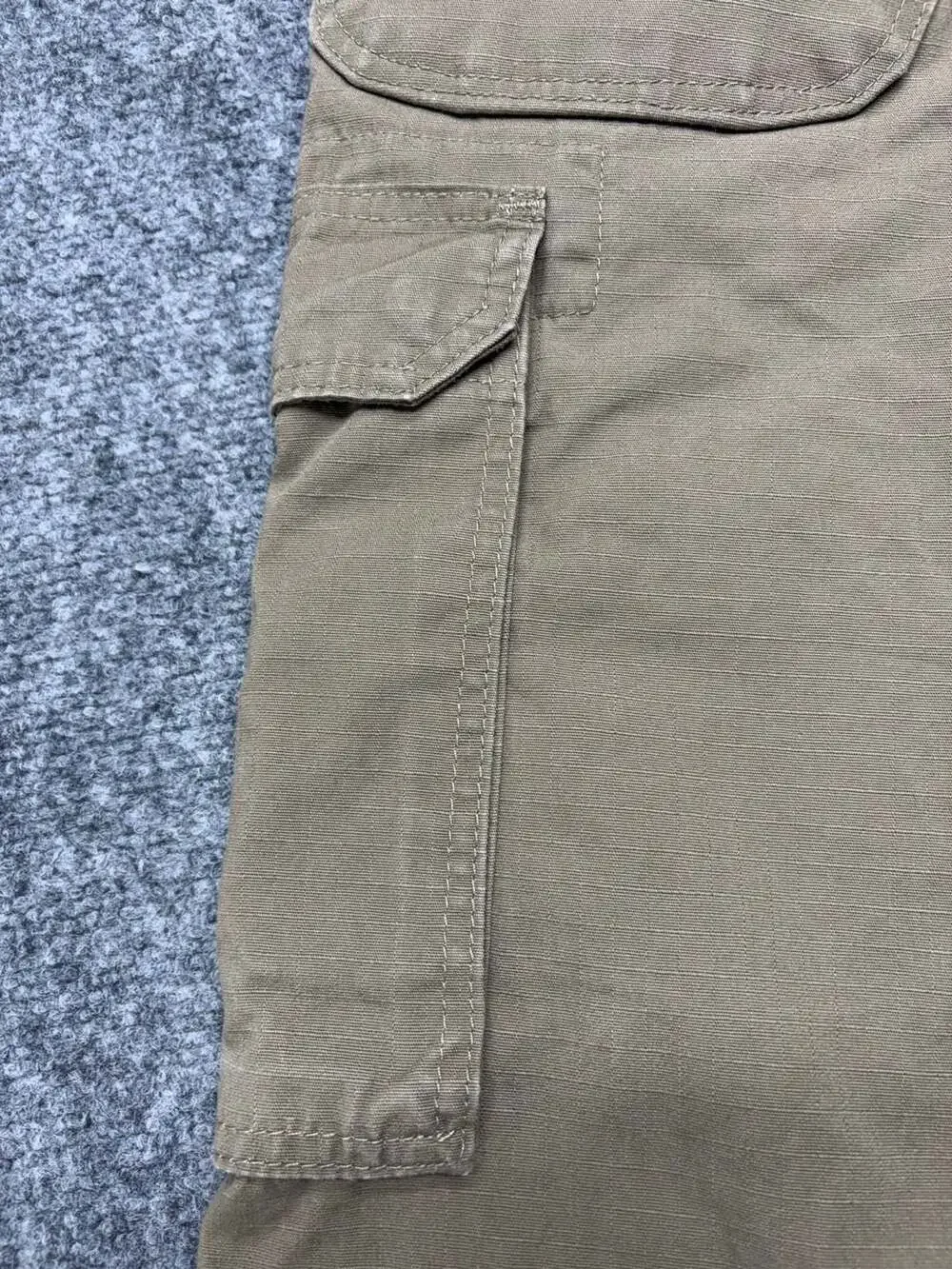 Wrangler Riggs Workwear Mens Tan Ripstop Double Knee Cargo Work Pants 33 X 32